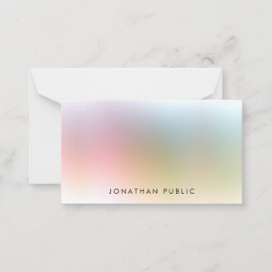 Personnalisé Moderne Coloré Modèle Élégant Simple