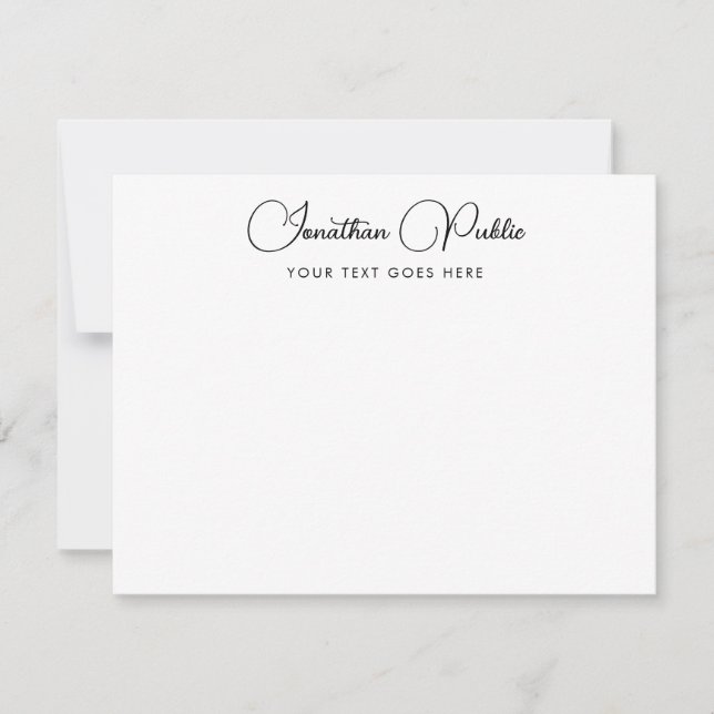 Personnalisé Moderne Élégant Nom manuscrit Modèle (Devant)