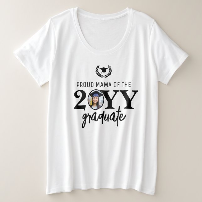 Personnalisé moderne Fier Mama du parent diplômé (Design devant)