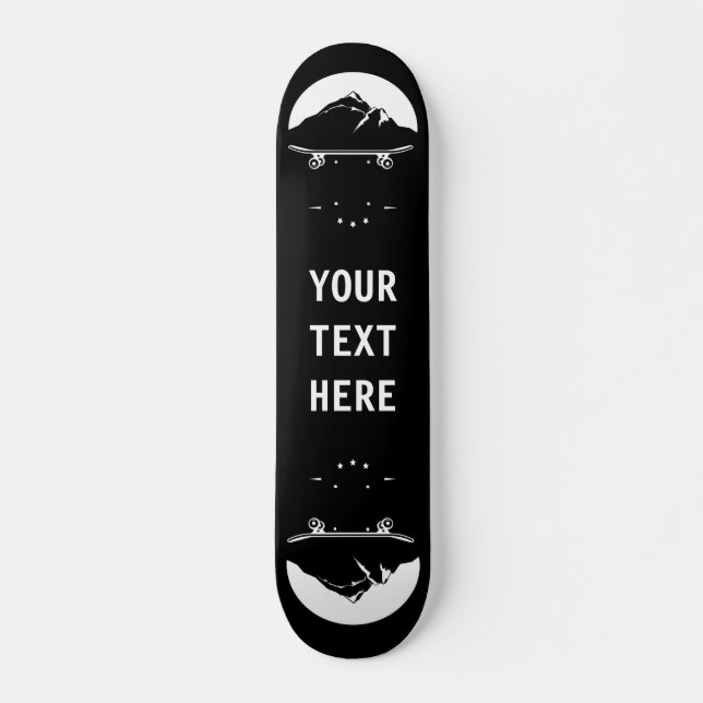Personnalisé - Mountain on Skateboard (Devant)