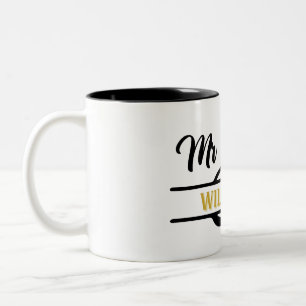 Personnalisé Mr & Mrs Mug avec des noms personnali