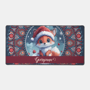 Personnalisé Noël mignon Kawaii Fox Dot Mandala