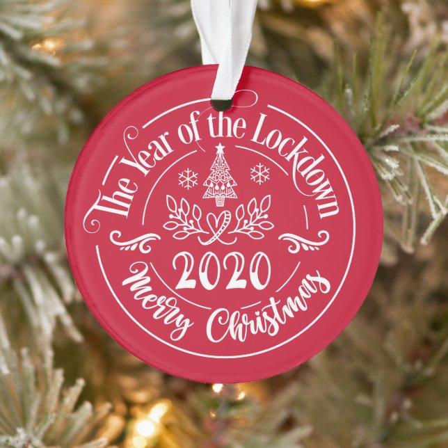 Personnalisé Nom de famille Funny 2020 Noël (Arbre)