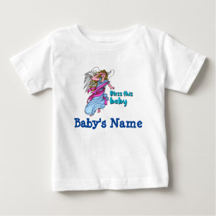 Personnalisé (Nom du bébé) T-shirt Bless the Baby