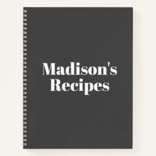 Personnalisé Nom Recette Livre cadeau de fête de