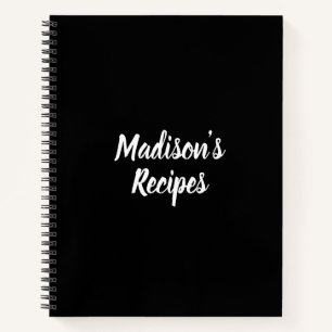 Personnalisé Nom Recette Livre cadeau de fête des 