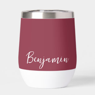 Personnalisé nommé Claret Red