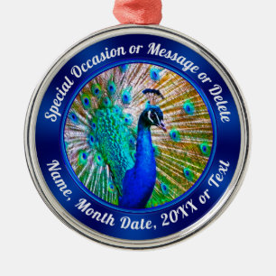 Personnalisé, Ornements Peacock, Toute Occasion