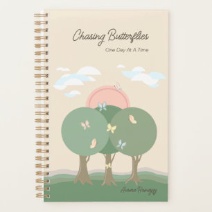 Personnalisé Pastel Moderne Boho Papillon Planner