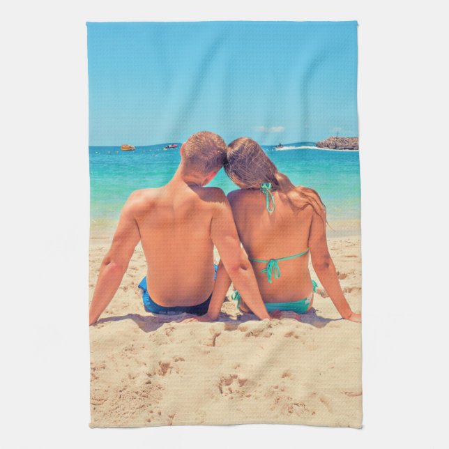 Personnalisé Personnalisé Votre Photo Serviette De (Vertical)