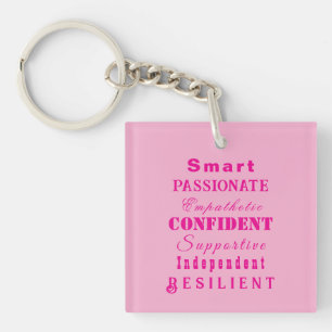 Personnalisé "Qualités des grandes femmes" Hot Pin