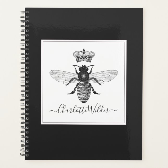 Personnalisé Queen Abeille Et Signature De Script  (Devant)