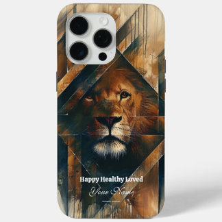 Personnalisé : Regal Lion iPhone 15 ProMax Coque