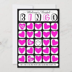 Personnalisé remplir dans la carte de jeu rose bin