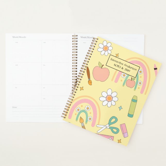 Personnalisé Retour à l'école Planificateur pour e (Devant avec enveloppe)