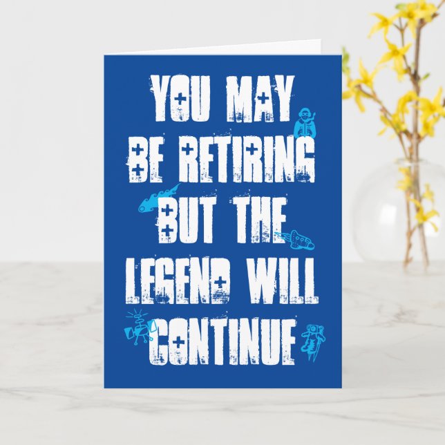 PERSONNALISÉ RETRAITE LÉGENDE CONTINUE CARTE DE TR (Fleur jaune)