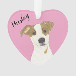 Personnalisé Rose Heart Jack Russell Terrier