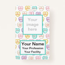 Personnalisé Self Love Coeurs de bonbons - Badge b