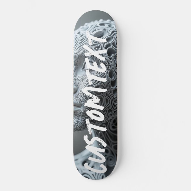 Personnalisé skateboard personnalisé fractal humai (Recto)