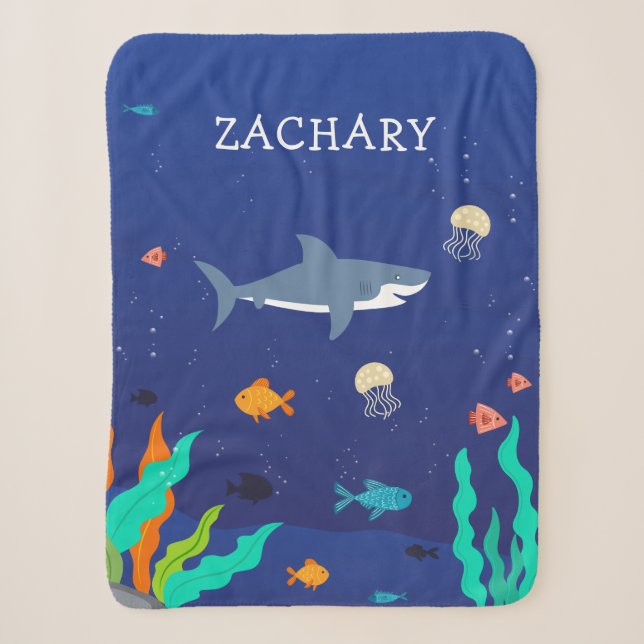 Personnalisé sous la couverture bébé/enfant Sherpa (Devant)