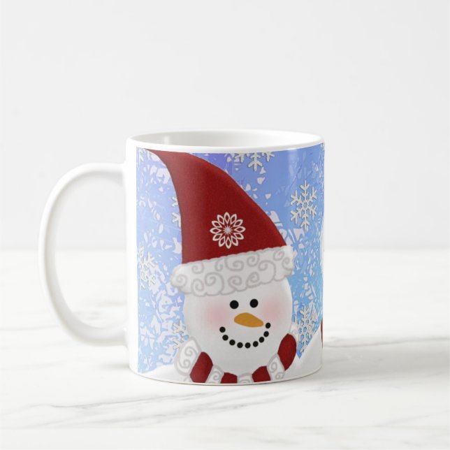 Personnalisé : Tasse de bonhomme de neige (Gauche)