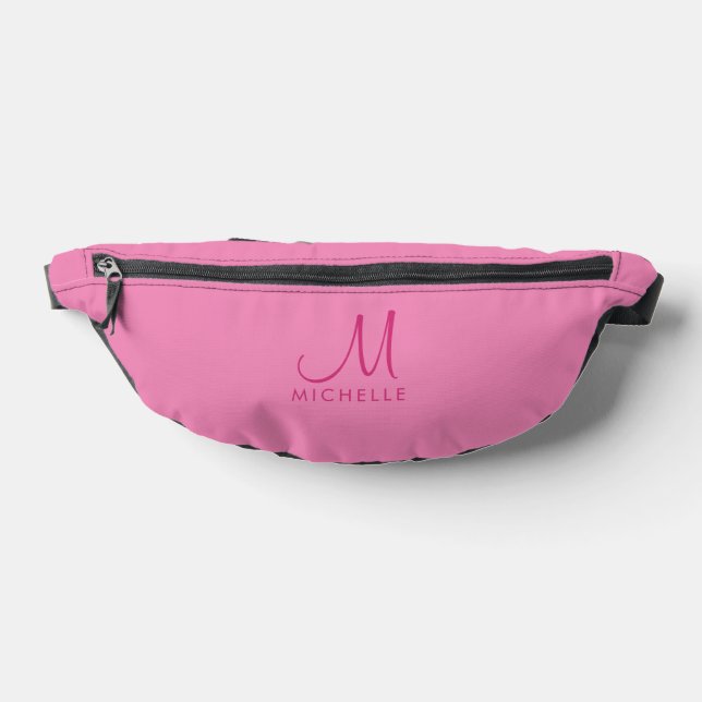 Personnalisé tendance élégant moderne rose Monogra (Poser)
