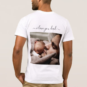 Personnalisé Ton Papa Photo T-Shirt Je t'aime PÈRE