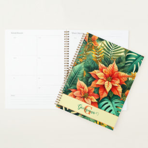 Personnalisé Vibrant Tropical Noël Poinsettia