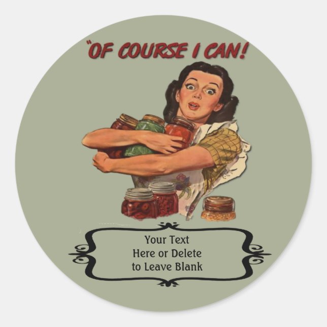 Personnalisé vintage Canning Étiquette (Devant)