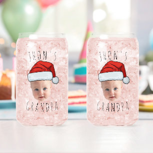 Personnalisé Visage bébé Père Noël Chapeau Photo d