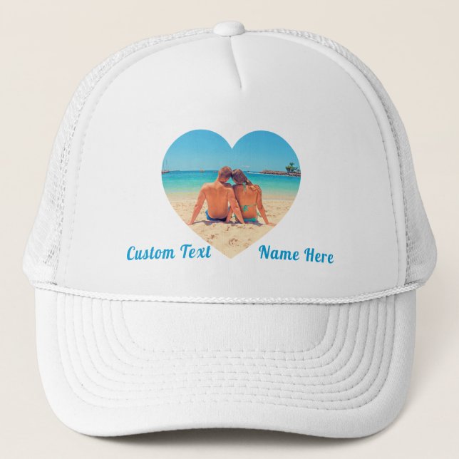 Personnalisé votre Casquette photo avec nom de tex (Devant)