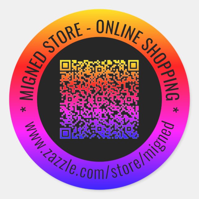 Personnalisé votre code QR et vos stickers texte p (Devant)