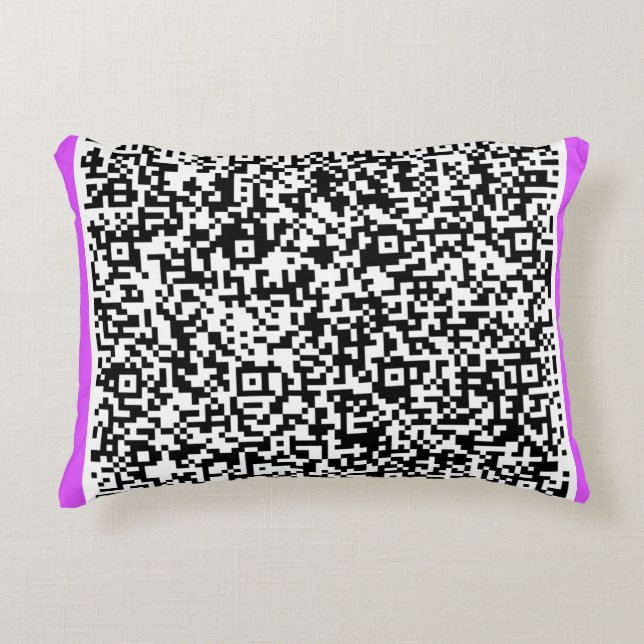 Personnalisé Votre Coussin de code QR Couleur pers (Devant)