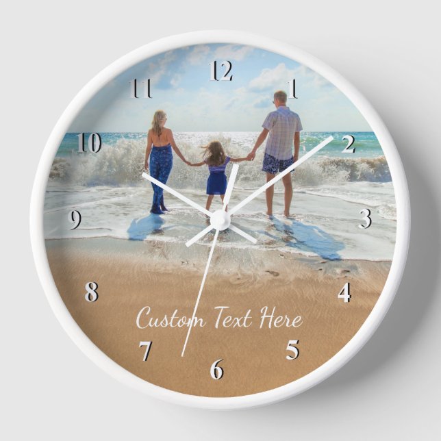 Personnalisé votre horloge avec du texte personnal (Recto)
