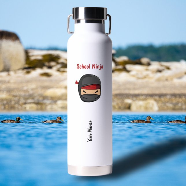 Personnalisé Votre Nom Ninja Bouteille d'eau (Créateur téléchargé)