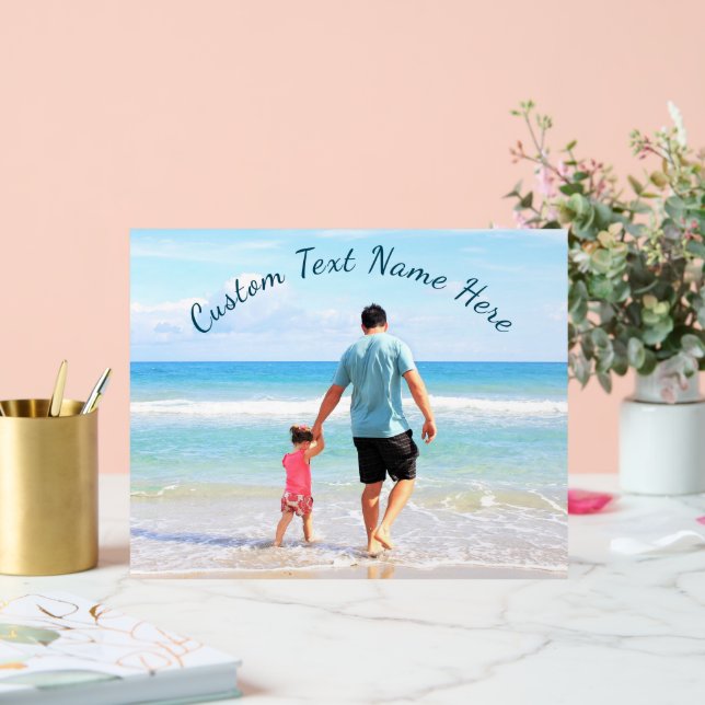 Personnalisé Votre Photo Acrylique Signer Texte Pe (Mariage)