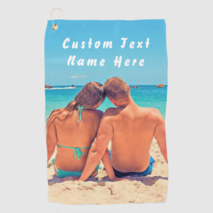 Personnalisé votre photo serviette de golf et text