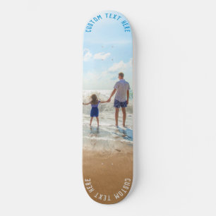 Personnalisé votre skateboard photo et texte perso