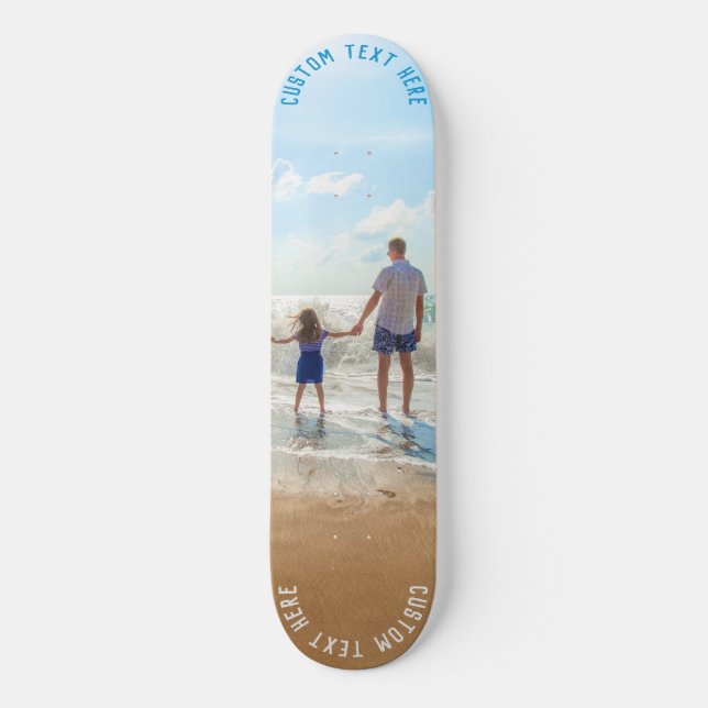 Personnalisé votre skateboard photo et texte perso (Recto)