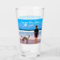 Personnalisé votre verre photo d'animal de compagn