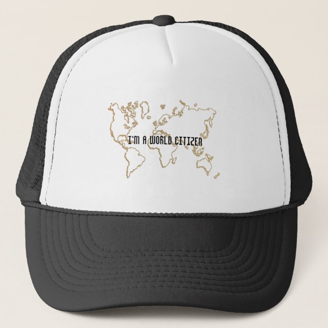 Personnalisé World Citizen Casquette Design World  (Devant)