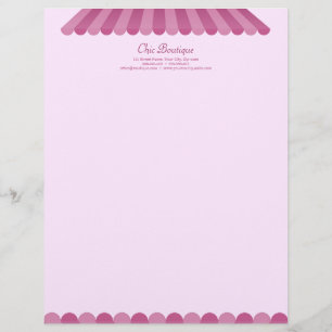 Personnalisée En-tête de lettre chic de boutique