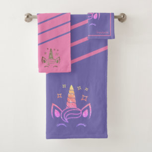 Personnalisée Girl Unicorn Pink Purple Parties sci