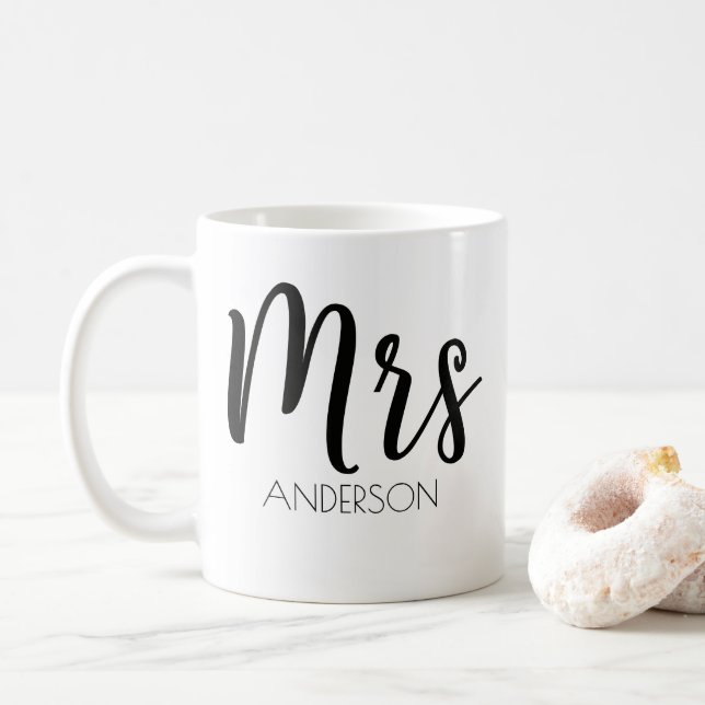 Personnalisée Mme Coffee Mug (Avec donut)