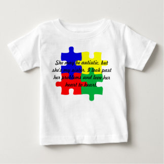 Personnalisée "Soeur" Autisme T-shirt bébé