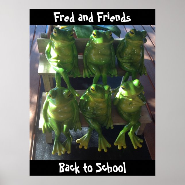 Personnaliser affiche de grenouille Retour à l'éco (Devant)