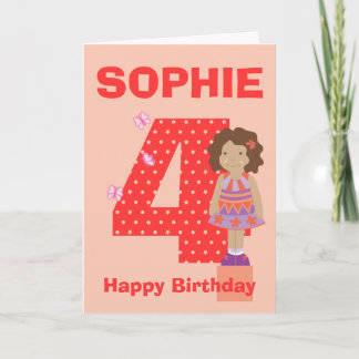 Personnaliser âge et nom de la carte d'anniversair