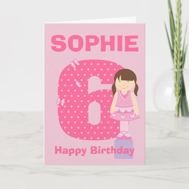 Personnaliser âge et nom de la carte d'anniversair (Devant)