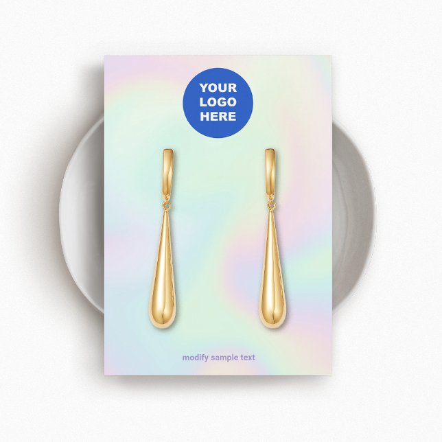 Personnaliser Ajouter Logo Holographique Abstraite (Créateur téléchargé)