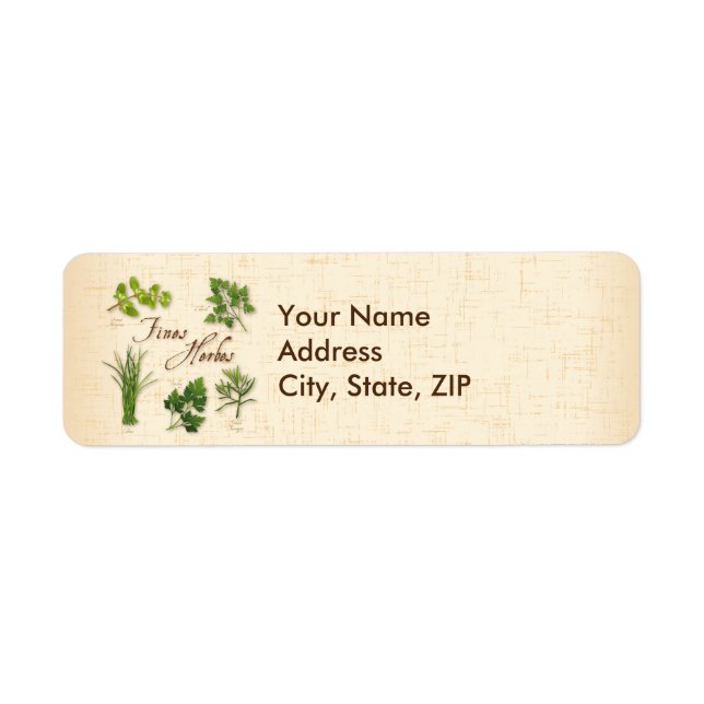 Personnaliser Amendes Étiquettes Herbes (Devant)